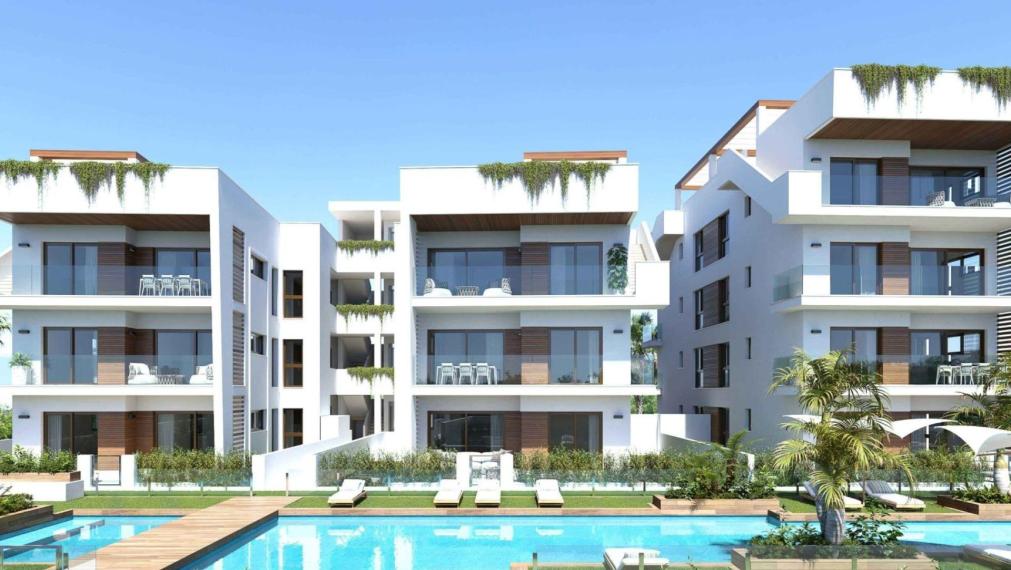 Moderní středomořské byty s bazénem a terasou – Los Alcázares