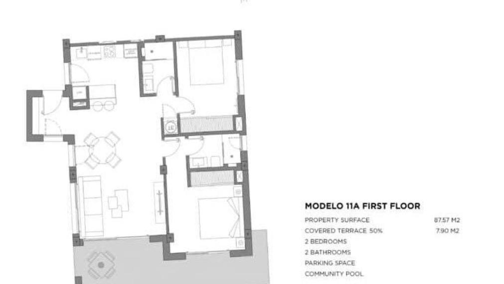 Moderní středomořské byty s bazénem a terasou – Los Alcázares