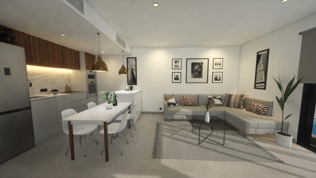 Stylová vila s bazénem v Los Alcázares, Murcia.