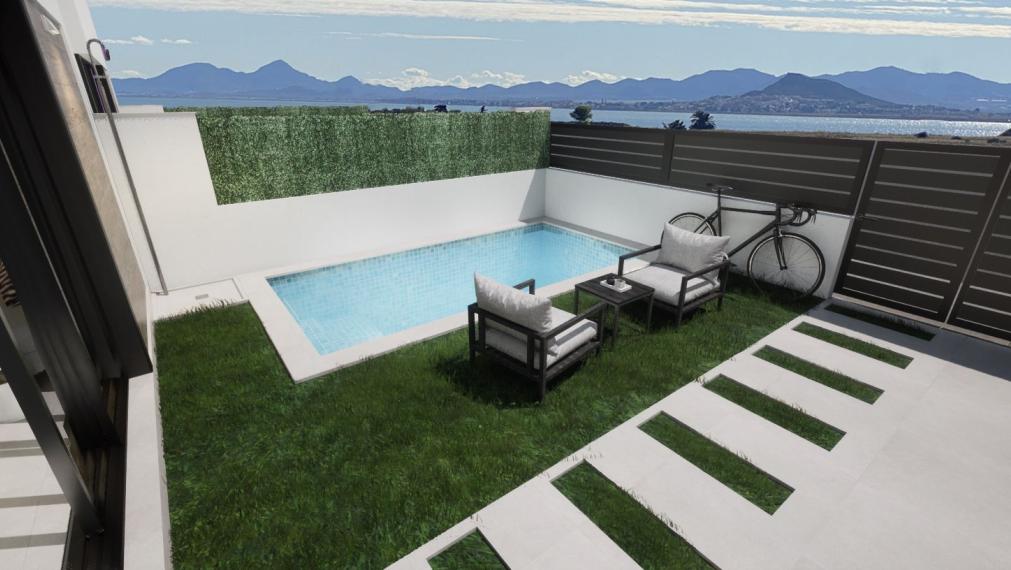 Stylová vila s bazénem v Los Alcázares, Murcia.