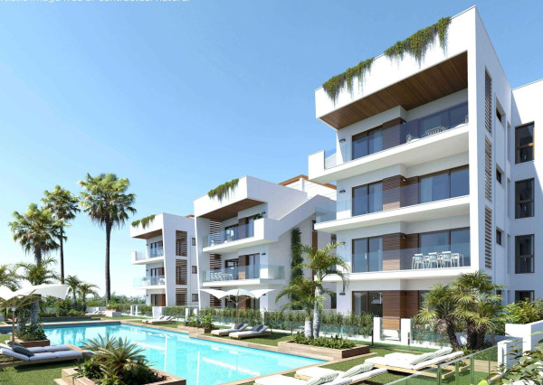Moderní středomořské byty s bazénem a terasou – Los Alcázares