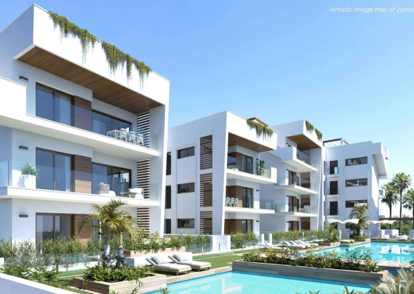 Moderní středomořské byty s bazénem a terasou – Los Alcázares