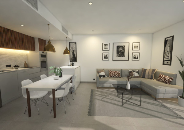 Stylová vila s bazénem v Los Alcázares, Murcia.