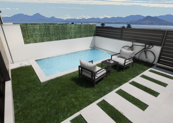 Stylová vila s bazénem v Los Alcázares, Murcia.